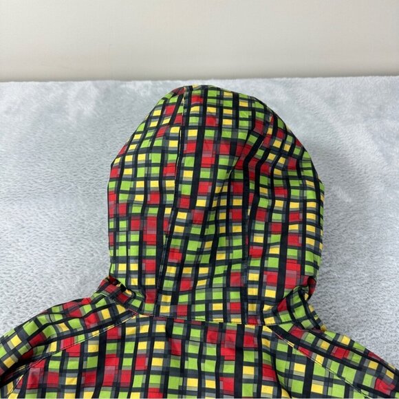 Burton Snowboarding Dryride Full Zip Up Plaid Jacket Size Large 10-12 US - Picture 14 of 15
